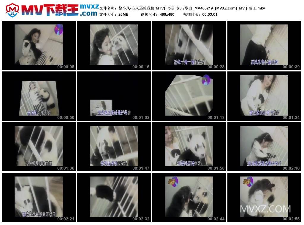 徐小凤-谁人还笑我傻(MTV)_粤语_流行歌曲_MA403219